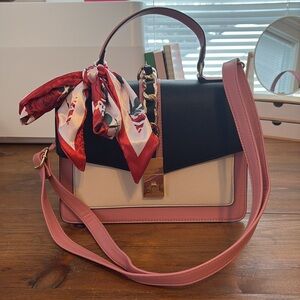 Aldo Pink Black & Gold Bag